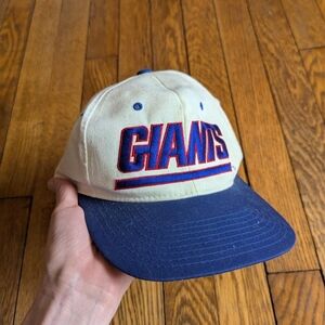 Vintage 90's Giants Fram NFL Annco Snapback Hat Cap
